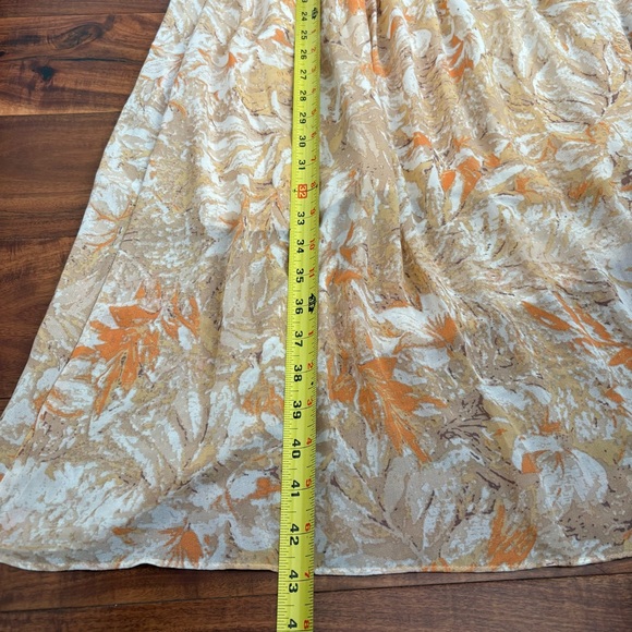 Nordstrom Lush Pleated Flowy Floral Maxi Dress Vacation Summer Easter Dainty S - Picture 10 of 10